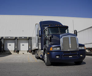 Photo of truck at loading dock